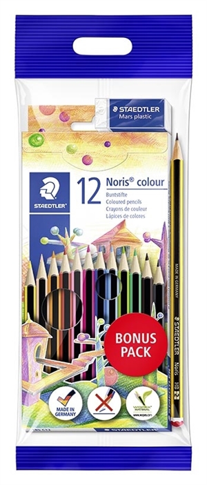Staedtler Crayon de couleur Noris, lot de valeur (14)
